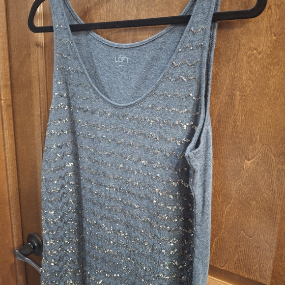 LOFT sequins tank large - Picture 6 of 9